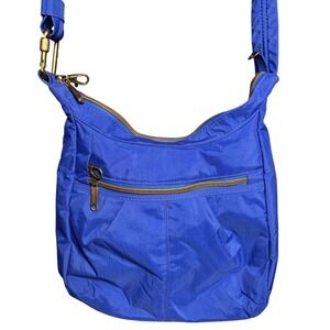 Travelon Anti-Theft Crossbody Bag RFID Blocking Blue Nylon Travel Utility Purse